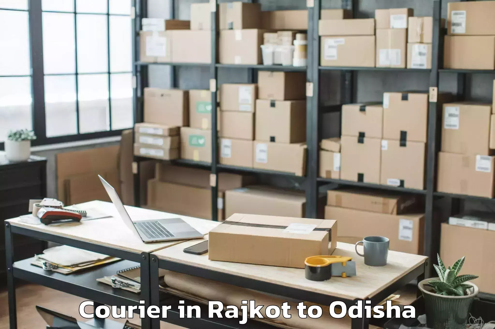 Leading Rajkot to Loisingha Courier Provider